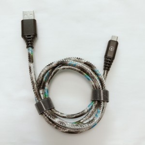 Błyszcząca skóra ekologiczna Szybko ładująca się okrągła aluminiowa obudowa Kabel USB do micro USB, typu C, błyskawiczne ładowanie i synchronizacja iPhone'a