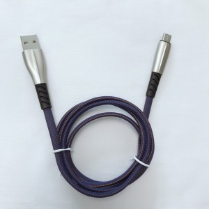 Pleciony kabel danych 3.0A Szybkie ładowanie Płaska obudowa ze stopu cynku Elastyczny zginanie Nieplączący się kabel USB do micro USB, typu C, ładowanie i synchronizacja błyskawicy iPhone'a