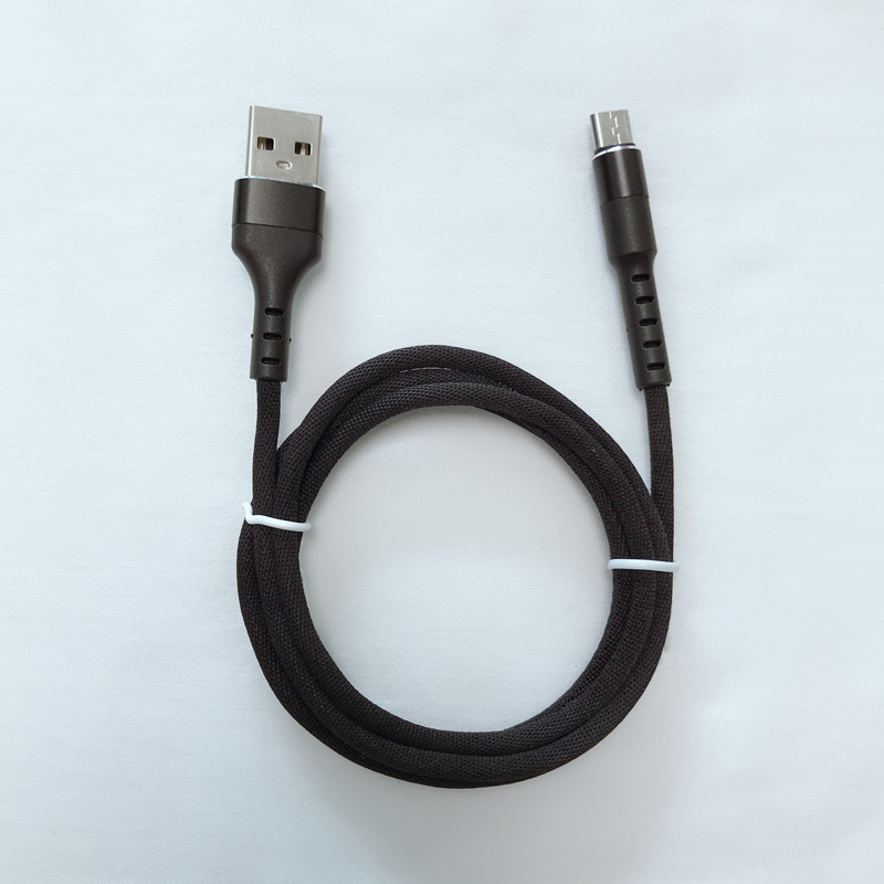 Okrągłe, aluminiowe, szybkie ładowanie Pleciony, zginany, elastyczny kabel USB do transmisji danych dla micro USB, Type C, błyskawica iPhone do ładowania i synchronizacji